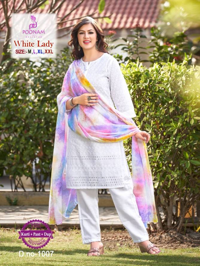 White Lady By Poonam Cotton Readymade Suits Catalog